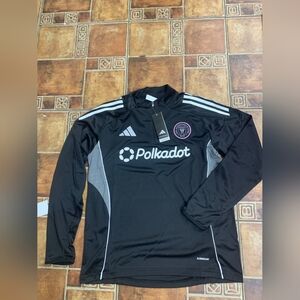 Adidas Inter Miami 2025/26 Long Sleeve Quarter Zip Jacket Size M